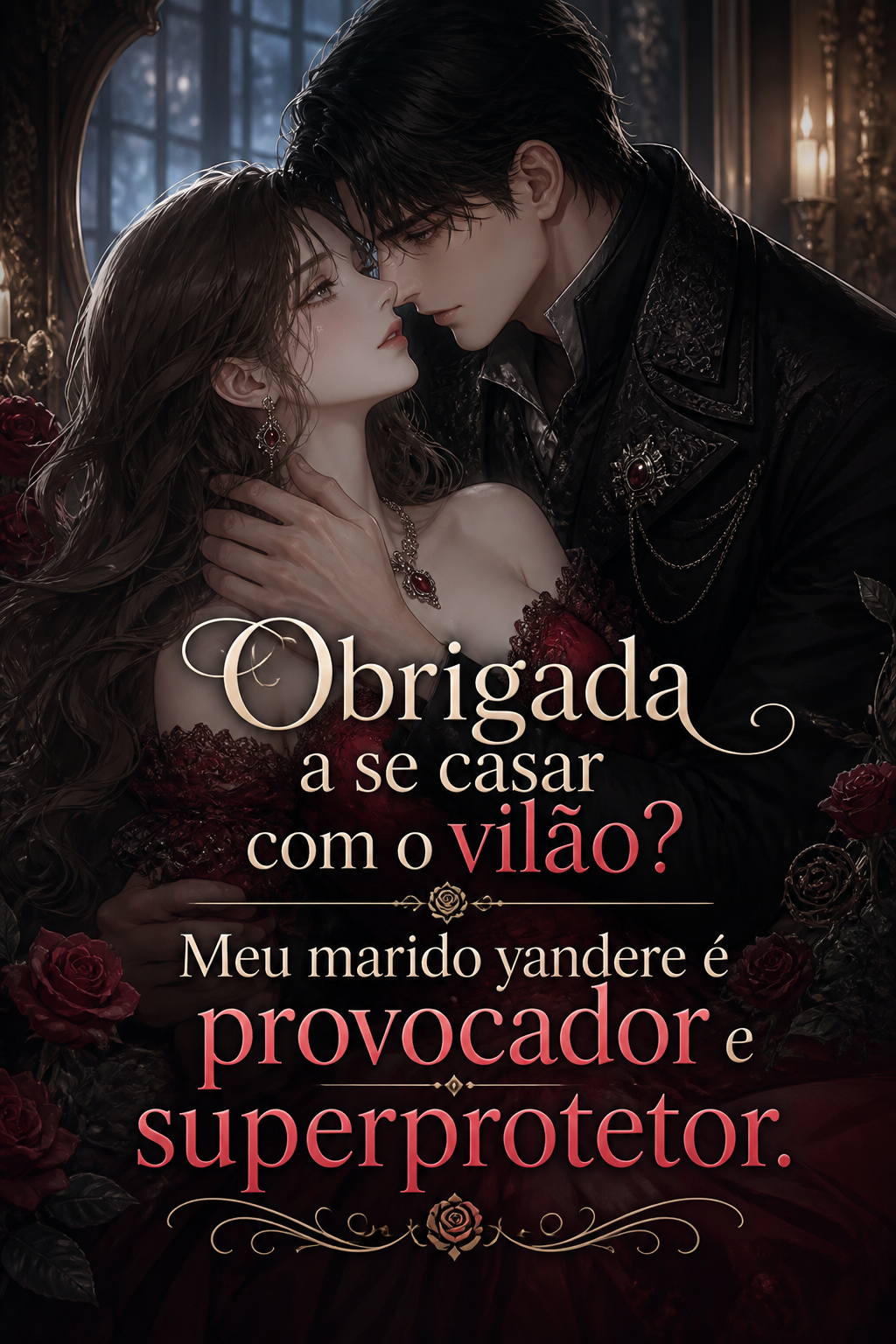 Obrigada a se casar com o vilão? Meu marido yandere é provocador e superprotetor.