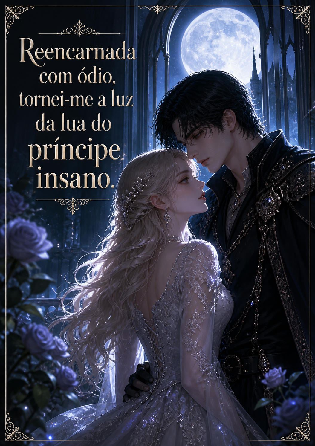 Reencarnada com ódio, tornei-me a luz da lua do príncipe insano.